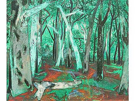 Andre Marchand, 'Forest, 1942, Oil on canvas. Source: http://www.askart.com/AskART/photos/JPB20131230_80107/98.jpg date 24/02/2014